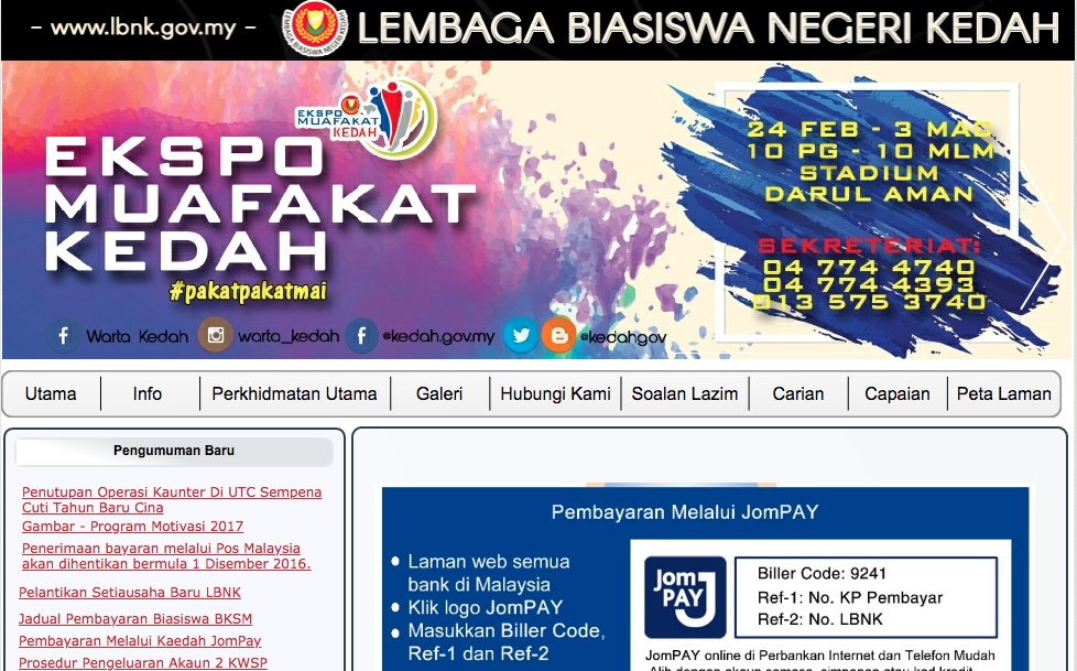Pinjaman Pelajaran Negeri Kedah Sehingga RM6000. Mohon Segera!