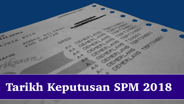 Keputusan Rasmi Sijil Pelajaran Malaysia (SPM) 2017 Bakal Diumumkan 15 Mac 2018