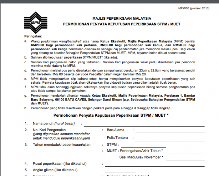 muet semula 1