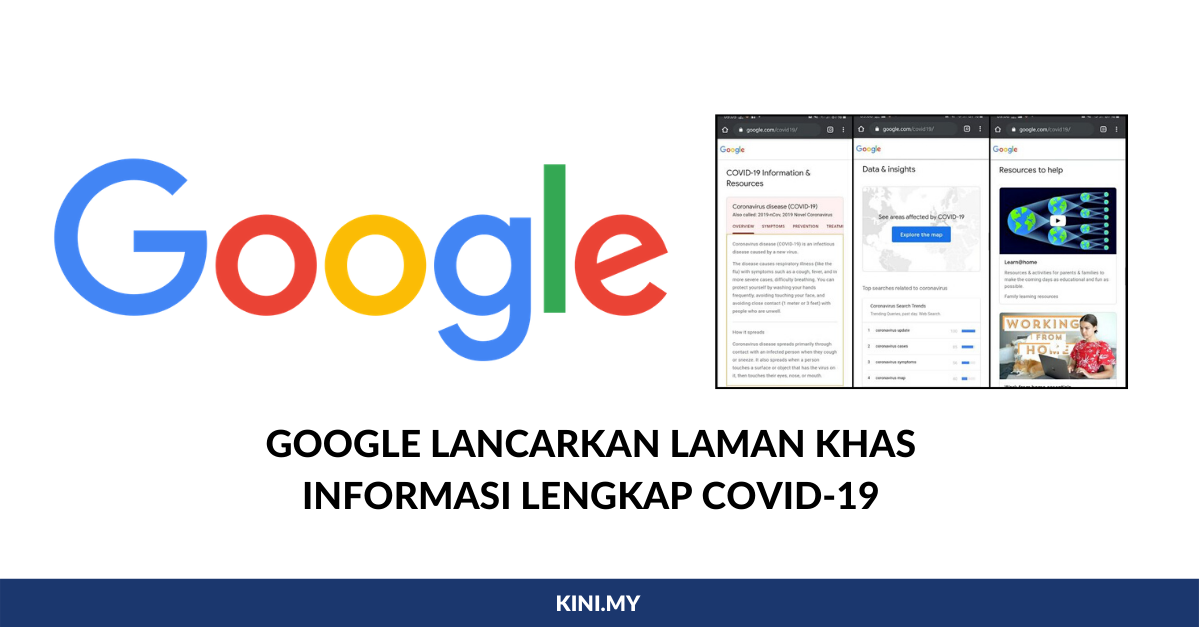 Google Lancarkan Laman Khas Informasi Lengkap COVID-19, Google COVID-19 Information & Resources