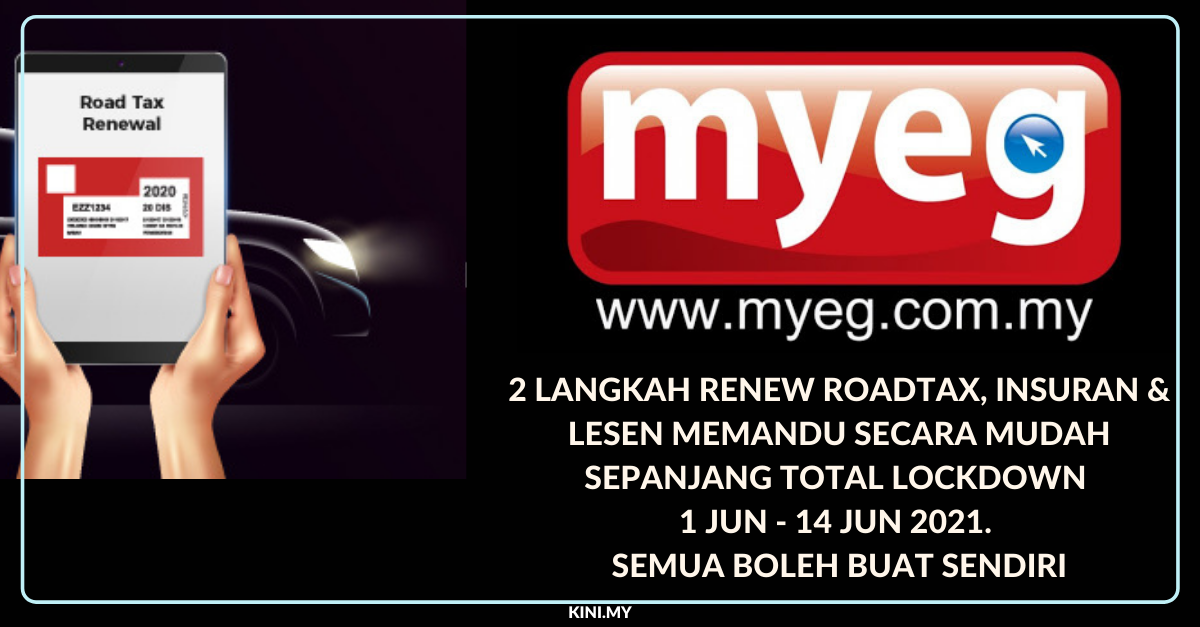 2 Langkah Renew Roadtax, Insuran & Lesen Memandu Secara Mudah Sepanjang Total Lockdown 1 Jun - 14 Jun 2021. Semua Boleh Buat Sendiri