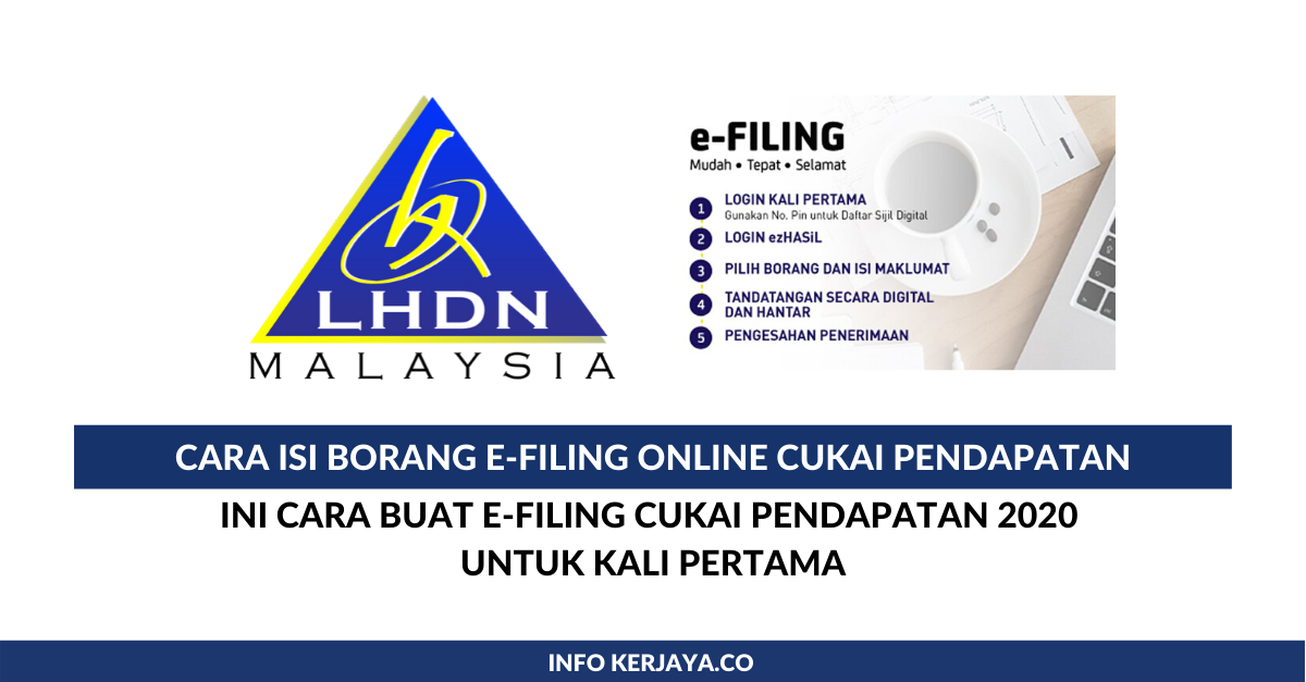 Cara Isi Borang e-Filing Online Cukai Pendapatan LHDN ezHasil