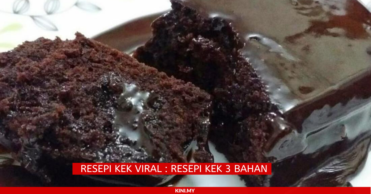 Resepi Kek Viral _ Resepi Kek 3 Bahan