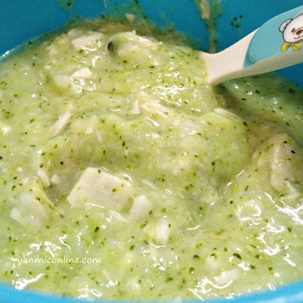 bubur nasi brokoli