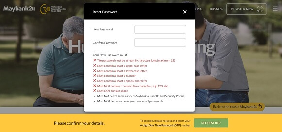 reset password1