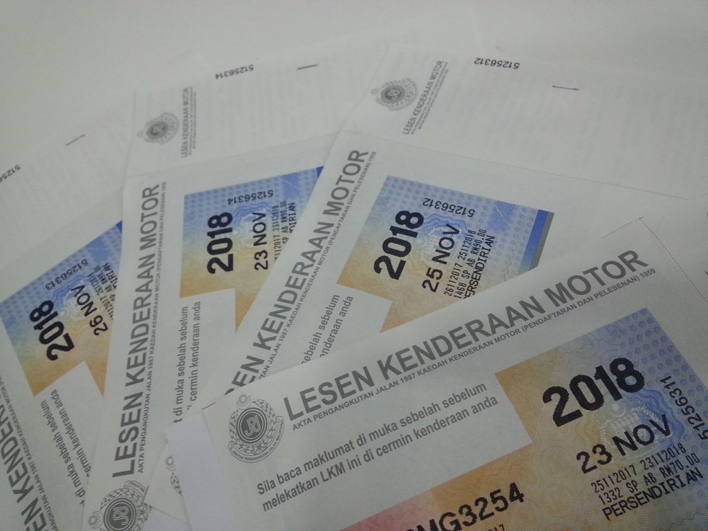 roadttax sampai