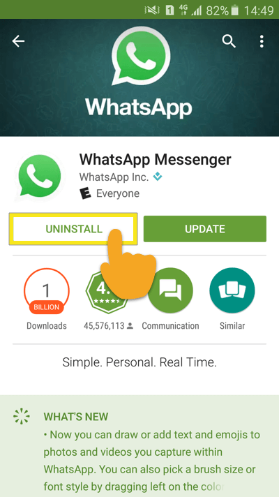 uninstall