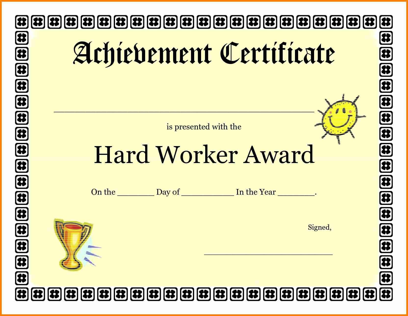 good worker achievement
