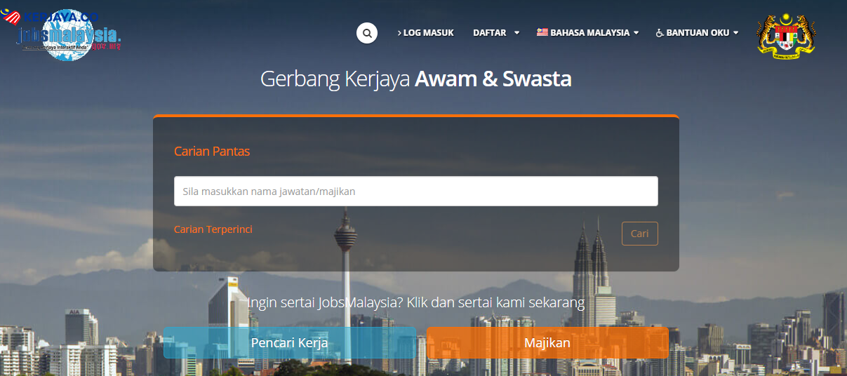 Cara Login Portal JobsMalaysia 2.0 Untuk Pencari Kerja