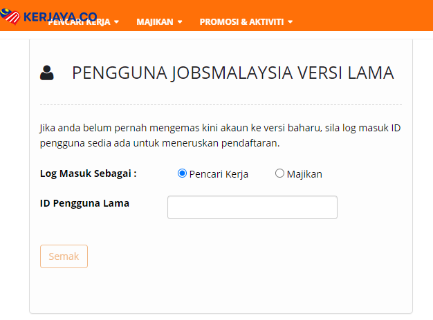 Cara Login Portal JobsMalaysia 2.0 Untuk Pencari Kerja