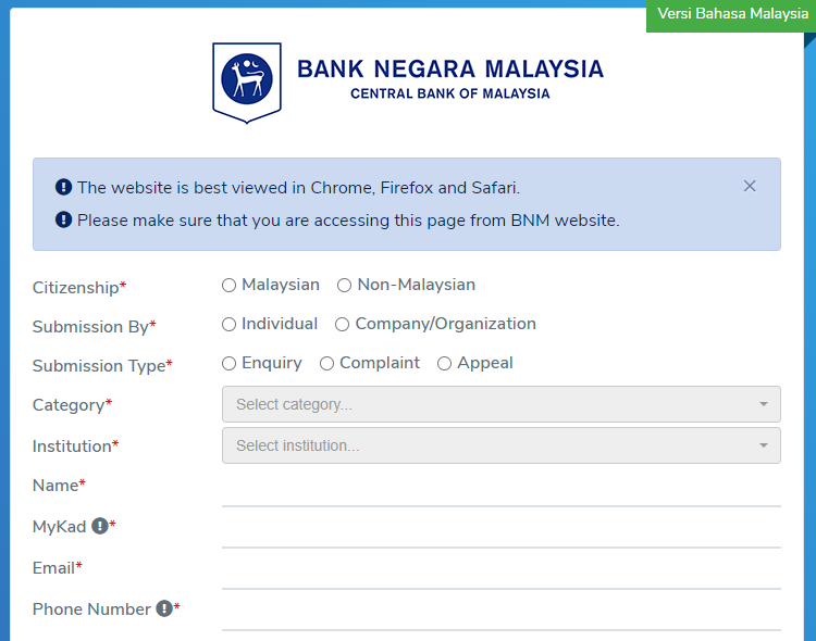 Cara Dapatkan Laporan CCRIS Tanpa Perlu Ke Bank Negara. Buat Secara Online & Percuma Sahaja