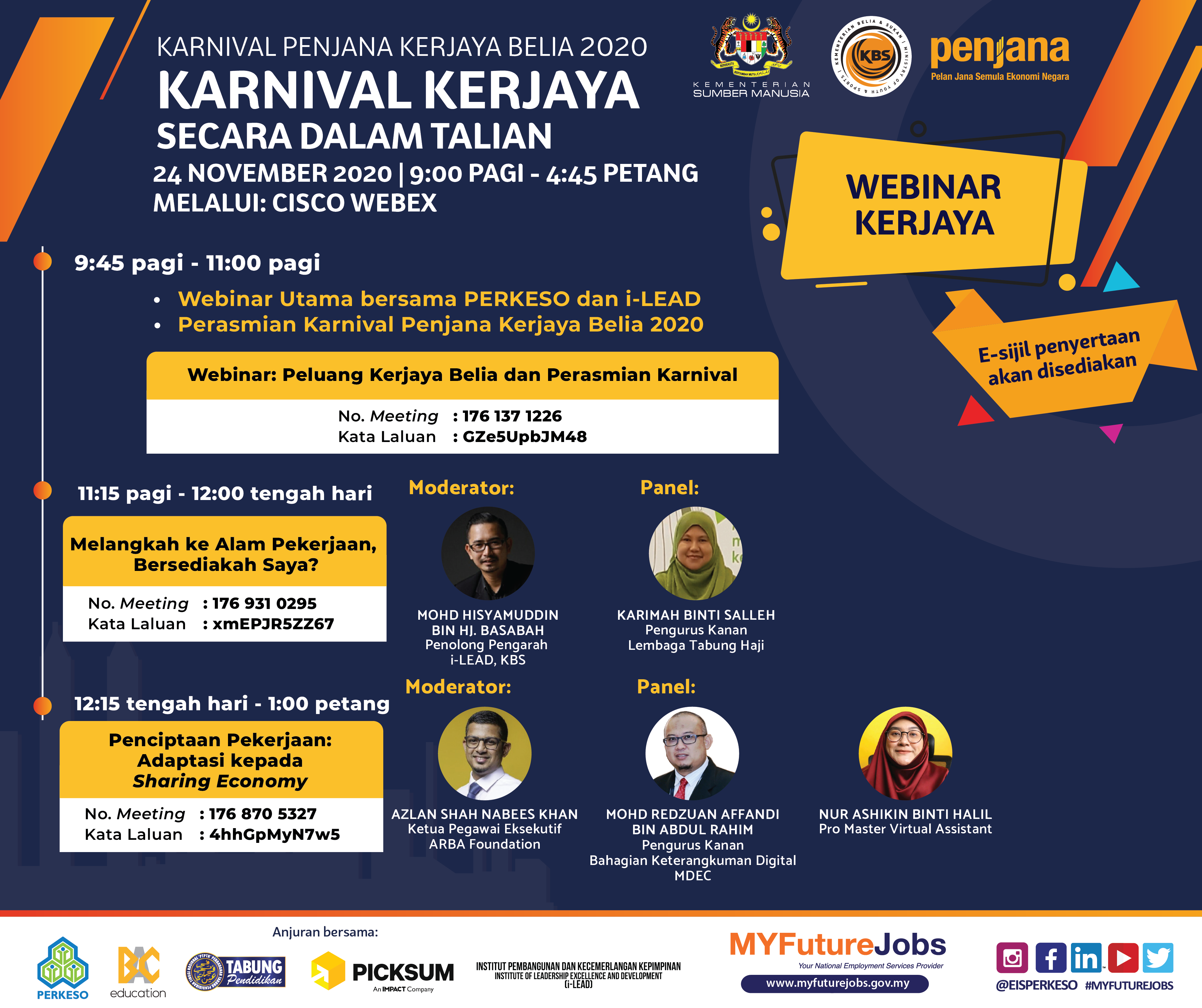 Karnival Penjana Kerjaya Belia 2020: 8000 Peluang Pekerjaan Untuk Anda. Daftar Segera