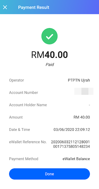 Bayar PTPTN Dengan E-Wallet Jom. Senang Je 