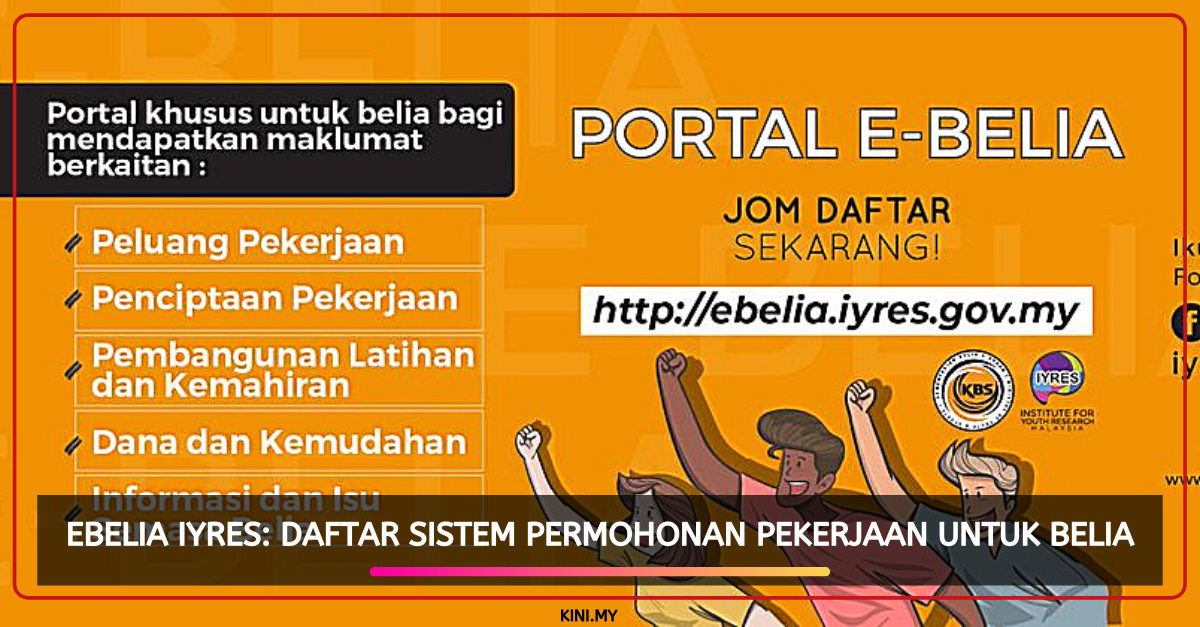 eBelia IYRES: Daftar Sistem Permohonan Pekerjaan Untuk Belia