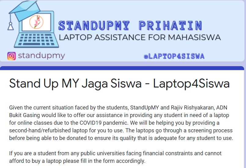 Laptop Percuma Untuk Pelajar Universiti Melalui Program Laptop4Siswa