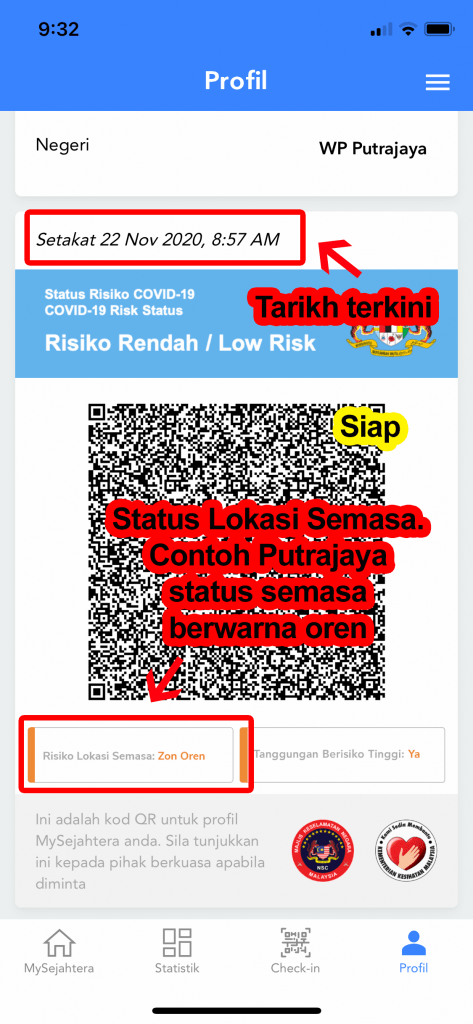 Bagaimana Kemaskini Status Zon Covid-19 Dengan MySejahtera? Ini Caranya
