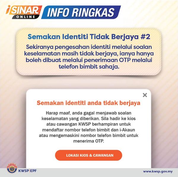 iSinar: Hati-Hati Jika Terima SMS OTP Tetapi Tidak Pernah Buat Permohonan