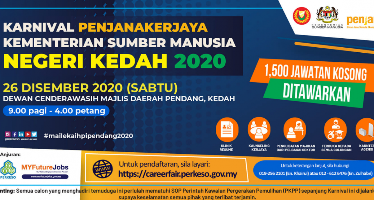 Karnival PenjanaKerjaya PERKESO Di Pendang 1500 Jawatan Kosong Menanti Anda