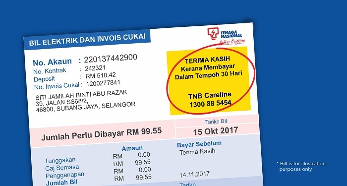 Tiada Pemotongan Elektrik Dilaksanakan Sehingga Mac 2021