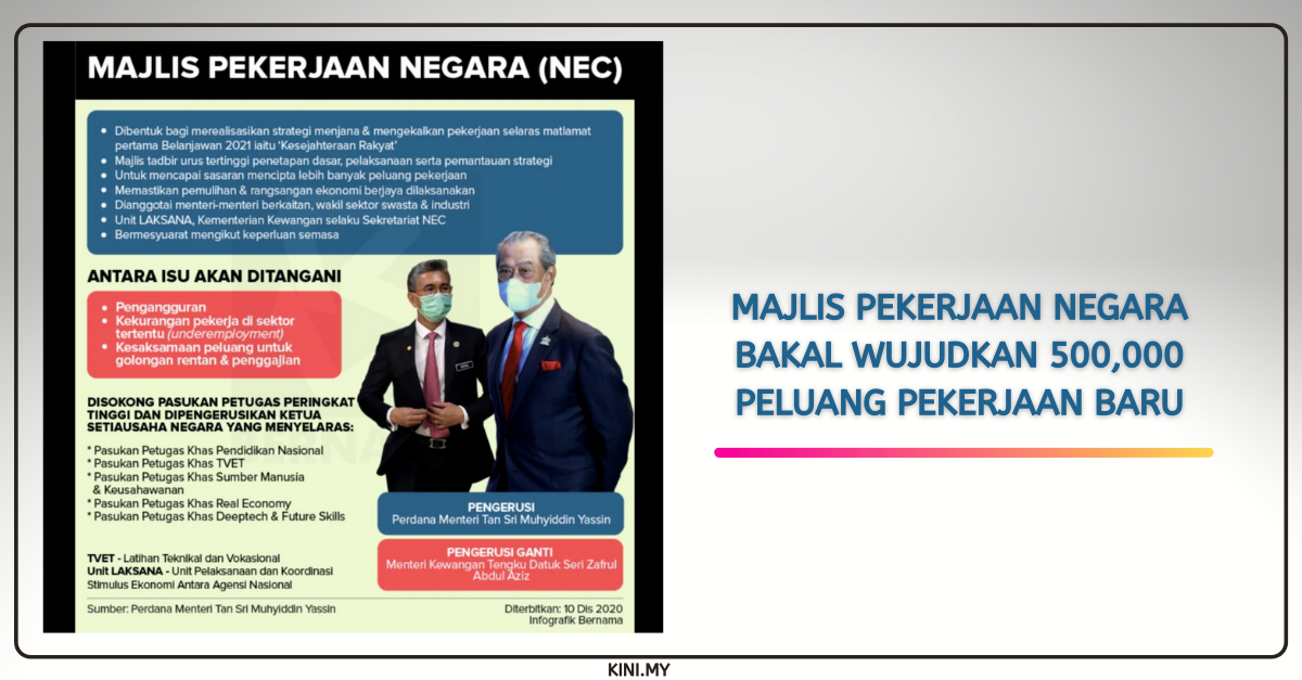 Majlis Pekerjaan Negara Bakal Wujudkan 500,000 Peluang Pekerjaan Baru