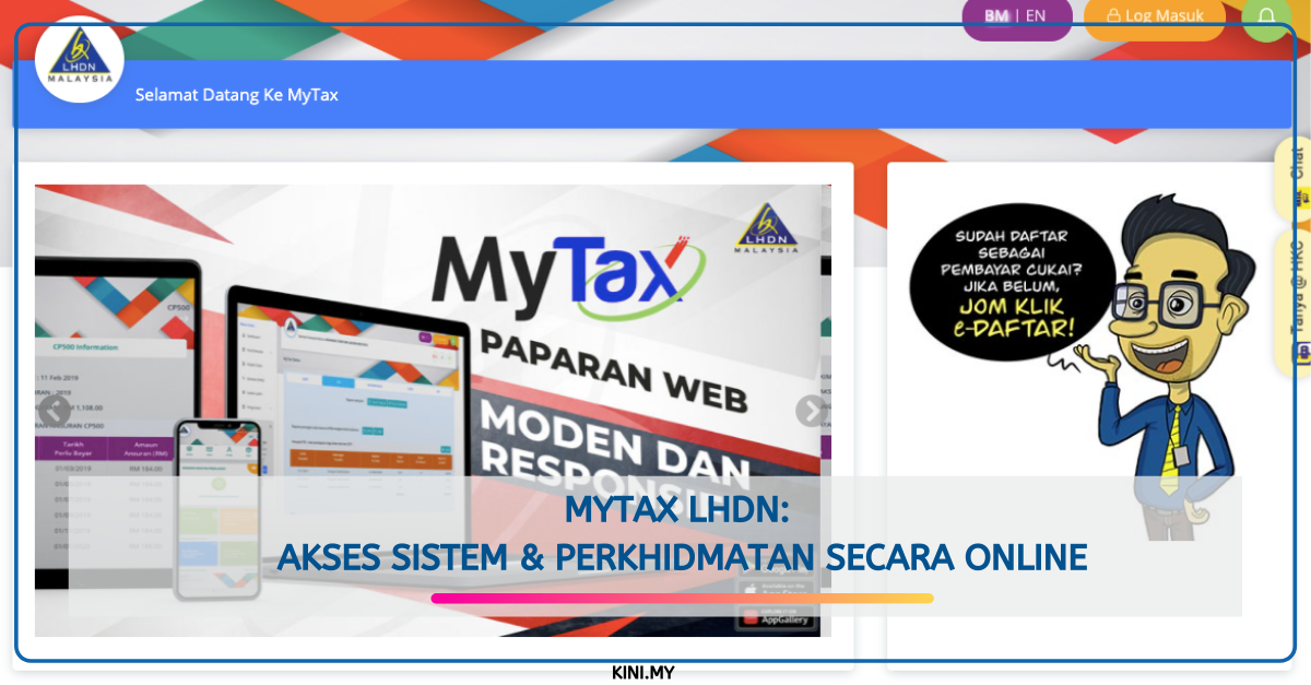 MyTax LHDN: Akses Sistem & Perkhidmatan Secara Online