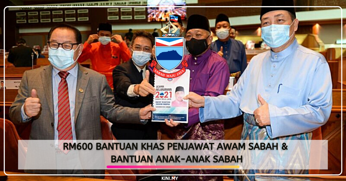 RM600 Bantuan Khas Penjawat Awam Sabah & Bantuan Anak-Anak Sabah