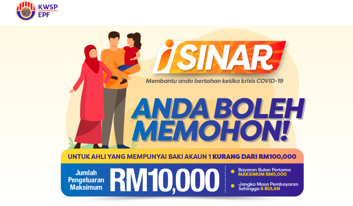 Cara Mohon Pengeluaran i-Sinar KWSP Secara Online