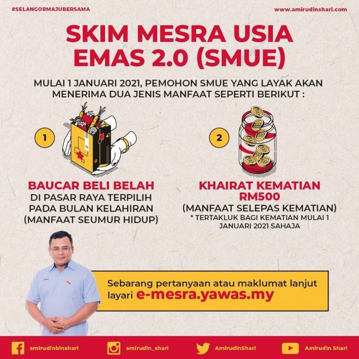 SMUE 2.0: Baucer RM100 Warga Emas & OKU Cara Daftar Skim Mesra Usia Emas SMUE