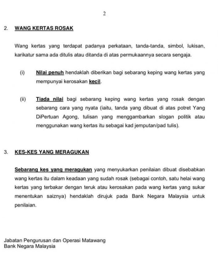 Cara Nak Tukar Duit Kertas Rosak Di Bank. Jangan Buang Tau!