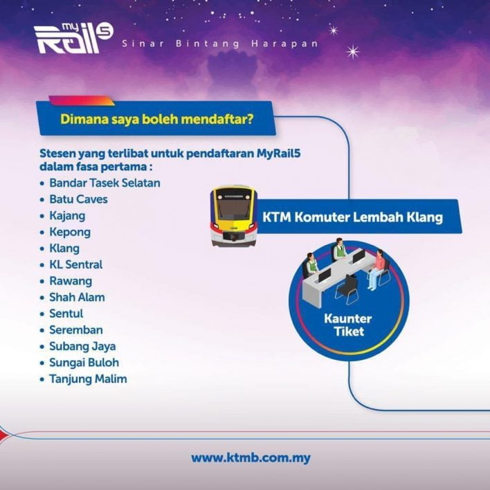 Pas Perjalanan Tanpa Had Pelajar & OKU Online MyRail5. Ini Cara Daftar