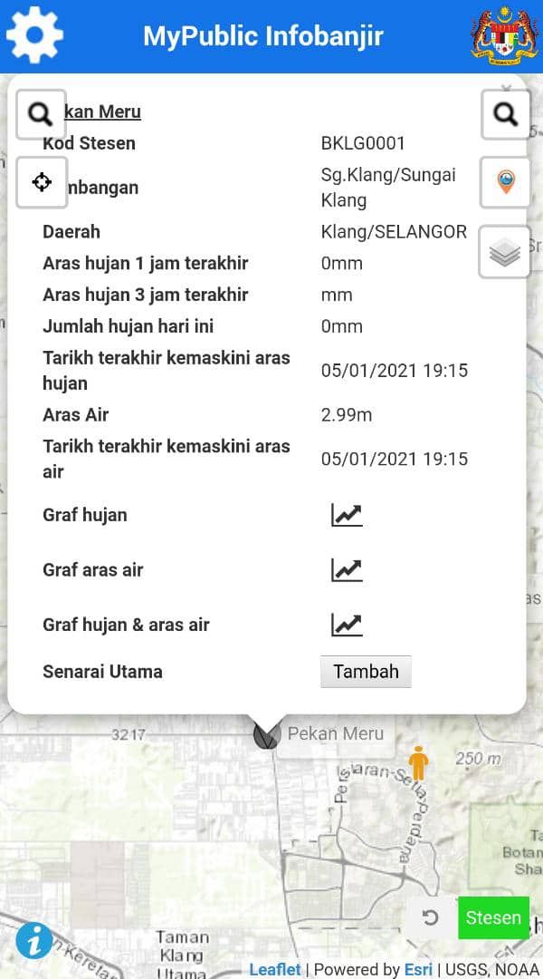 Musim Hujan, Guna My Public Info Banjir Saja Untuk Check Kawasan Banjir