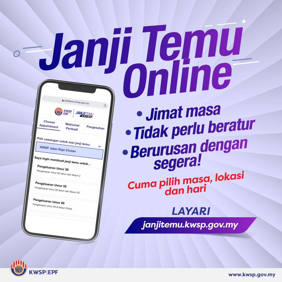 Nak Hantar Dokumen Kategori 2 iSinar? Buat Temujanji Online KWSP Dahulu Ya