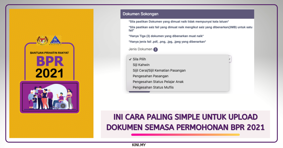 Ini Cara Paling Simple Untuk Upload Dokumen Semasa Permohonan BPR 2021