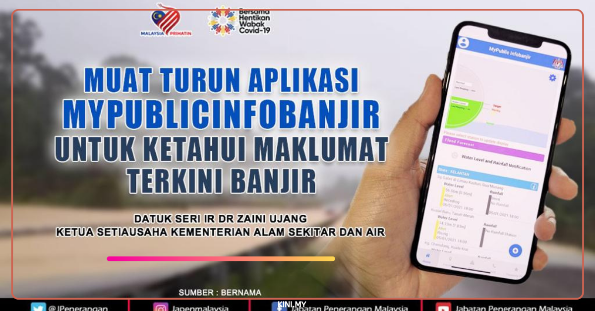 Musim Hujan, Guna My Public Info Banjir Saja Untuk Check Kawasan Banjir