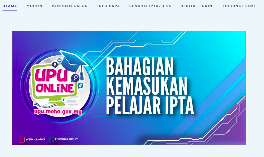 Cara Permohonan UPUOnline Sesi 2021 / 2022 Langkah Demi Langkah