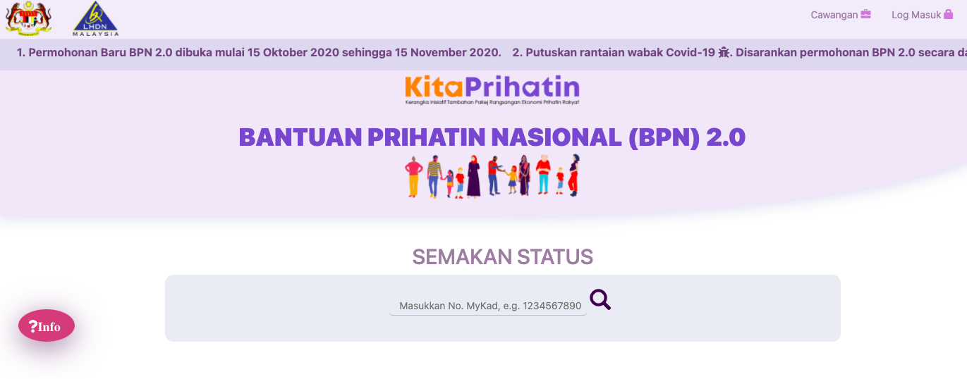 BPN 2.0: Tarikh Semakan Pemohon Baru & Rayuan 15 Januari 2021