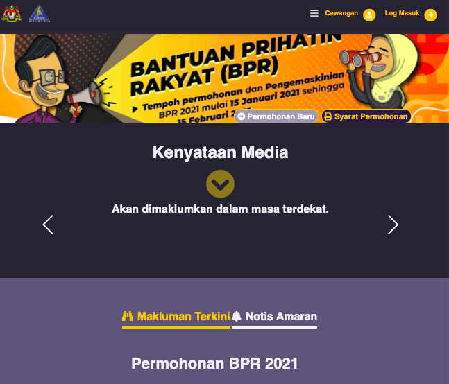Tutorial Cara Kemaskini Bantuan Prihatin Rakyat (BPR) Langkah Demi Langkah