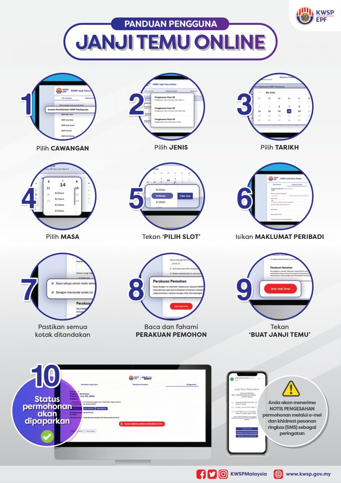 Nak Hantar Dokumen Kategori 2 iSinar? Buat Temujanji Online KWSP Dahulu Ya