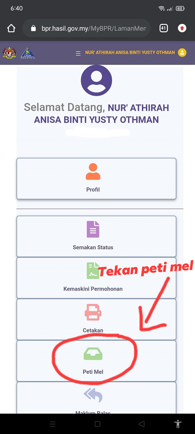 Cara Semak Nama Ada Dalam Sistem BPR 2021 Atau Tidak, Langkah Demi Langkah
