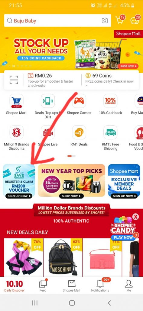 Daftar & Ini Cara Claim Save 2.0 Shopee, Baucar RM200 Barang Elektrik