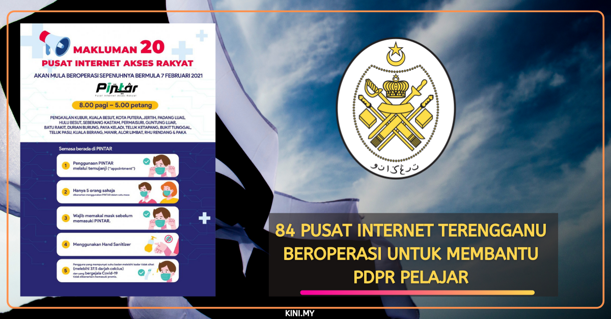 84 Pusat Internet Terengganu Beroperasi Untuk Membantu PdPR Pelajar