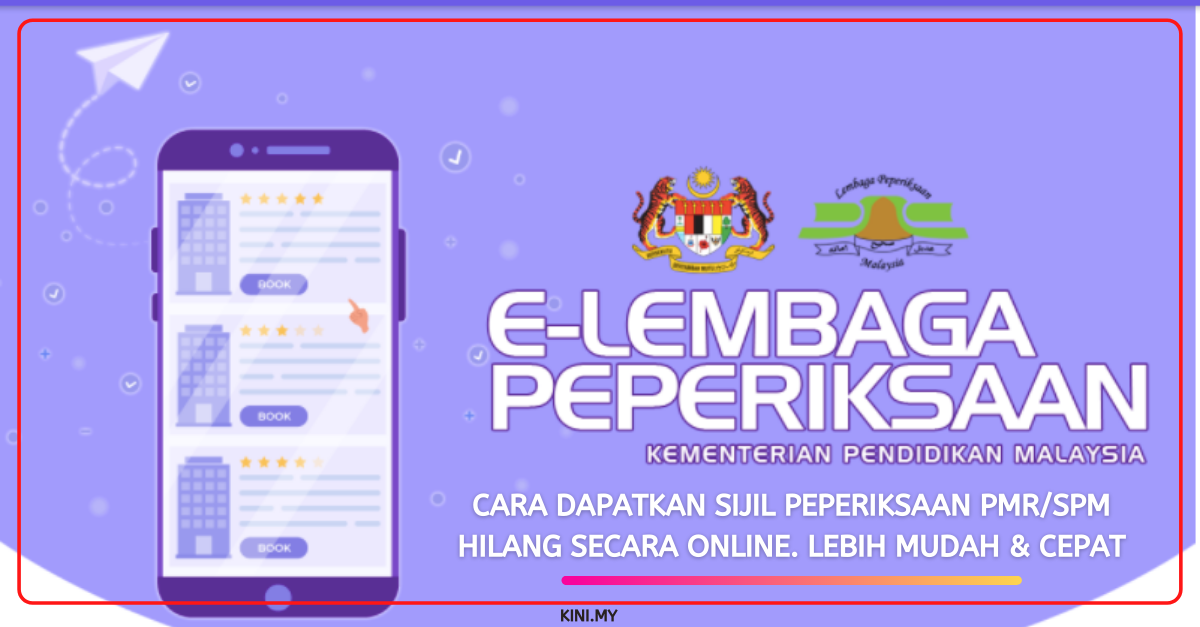 Cara Dapatkan Sijil Peperiksaan PMR/SPM Hilang Secara Online. Lebih Mudah & Cepat