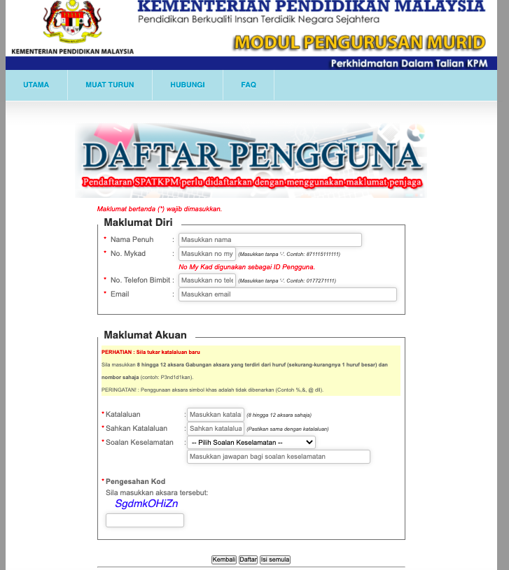 Cara Mohon Pendaftaran Murid Tahun 1 Sesi 2022/2033 KPM Secara Online