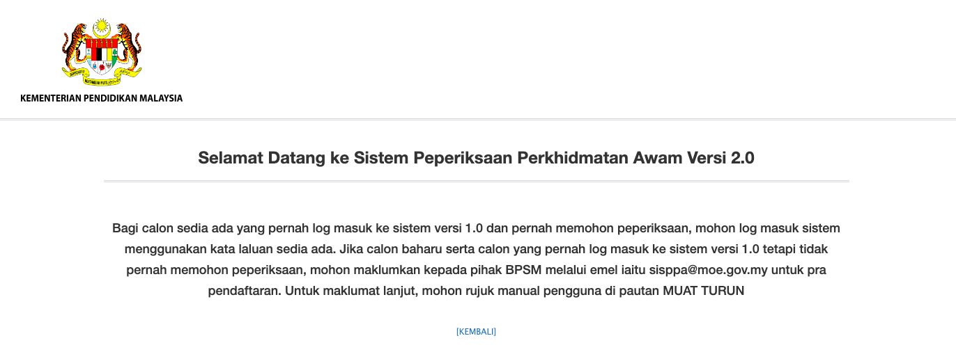 Cara Daftar Sistem Peperiksaan Perkhidmatan Awam (SISPPA) Calon Baharu & Calon Lama Berdaftar