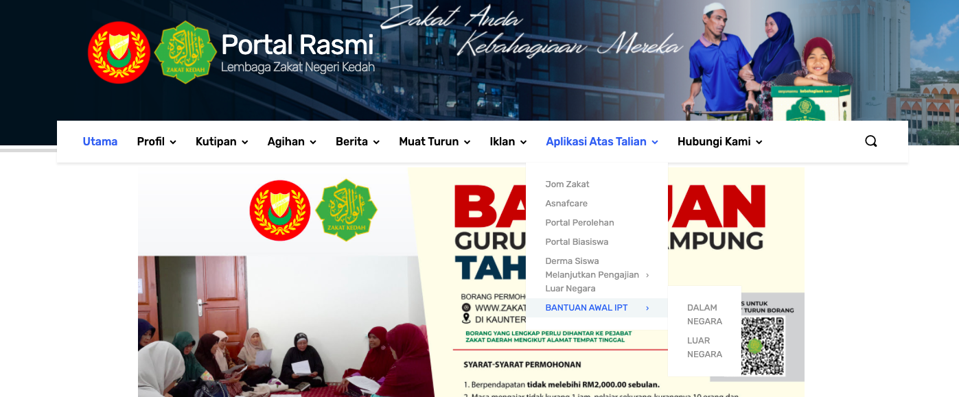 Lembaga Zakat Kedah: Skim Bantuan Awal IPT 2021. Semak Kelayakan & Mohon Disini