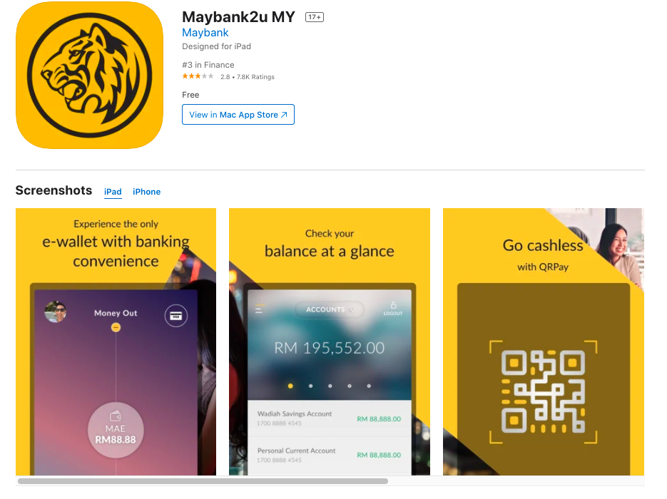 Transaksi RM5,000 Ke Atas Tanpa TAC, Guna Secure2u Maybank & Ini Cara Daftarnya