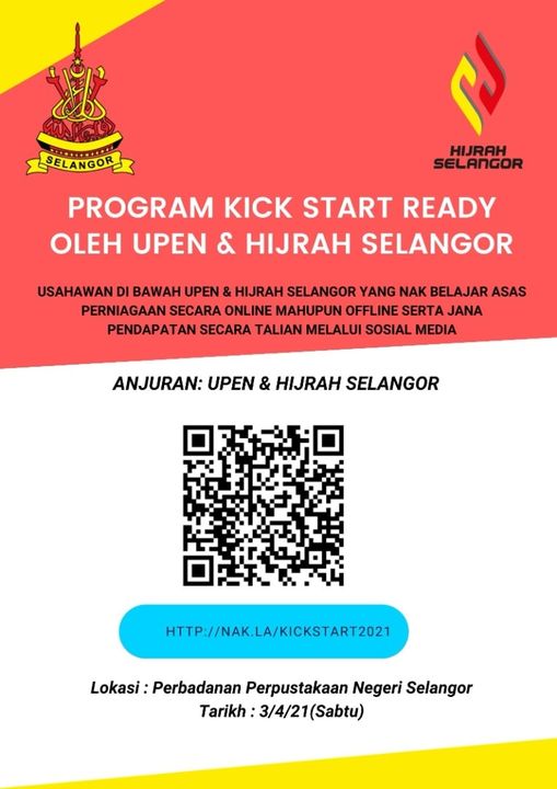 Cara Mohon Kursus KICKSTART Yayasan Hijrah Selangor. Percuma & Tiada Bayaran Dikenakan