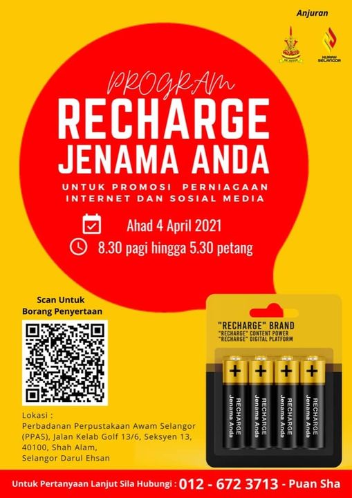Cara Mohon Kursus Recharge Jenama & Marketing Perniagaan Anda. Kursus Adalah Percuma!