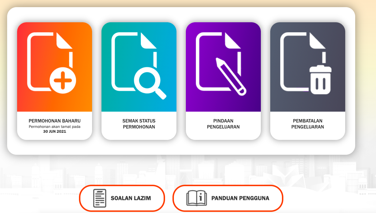 Cara Tukar Amaun Pengeluaran iSinar Mengikut Had Pengeluaran