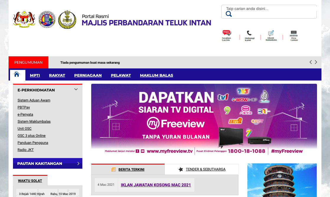 Cara Mohon 10 Jawatan Kosong Di Majlis Perbandaran Teluk Intan